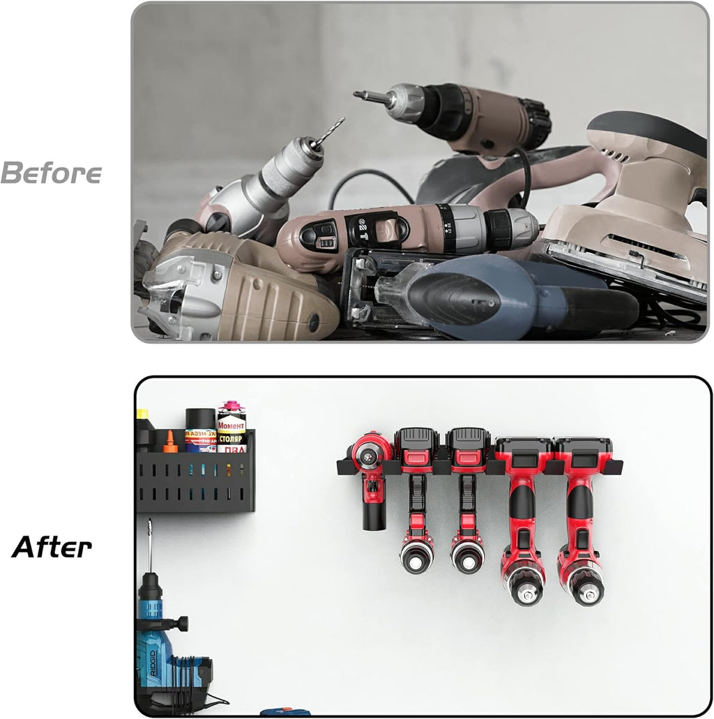 Ultrawall Power Tool Organizer - Heavy Duty Wall Mount Drill Holder for Garage Storage Solutions
