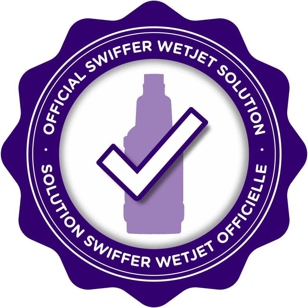 Swiffer WetJet Floor Cleaner Solution with Febreze Refill - Lavender Scent, 1.25L (Pack of 2)