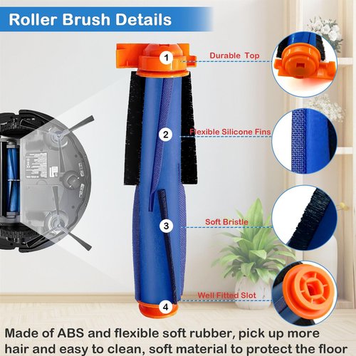 Replacement Parts for Shark AI AV2501S AV2501AE AV2511AE RV2502AE AV2510AOUS RV2520AOUS RV2610WA RV2610WD Accessories Kit with Main Brush, Side Brush, Filters, Primary Filter, Foam Filter and Brush