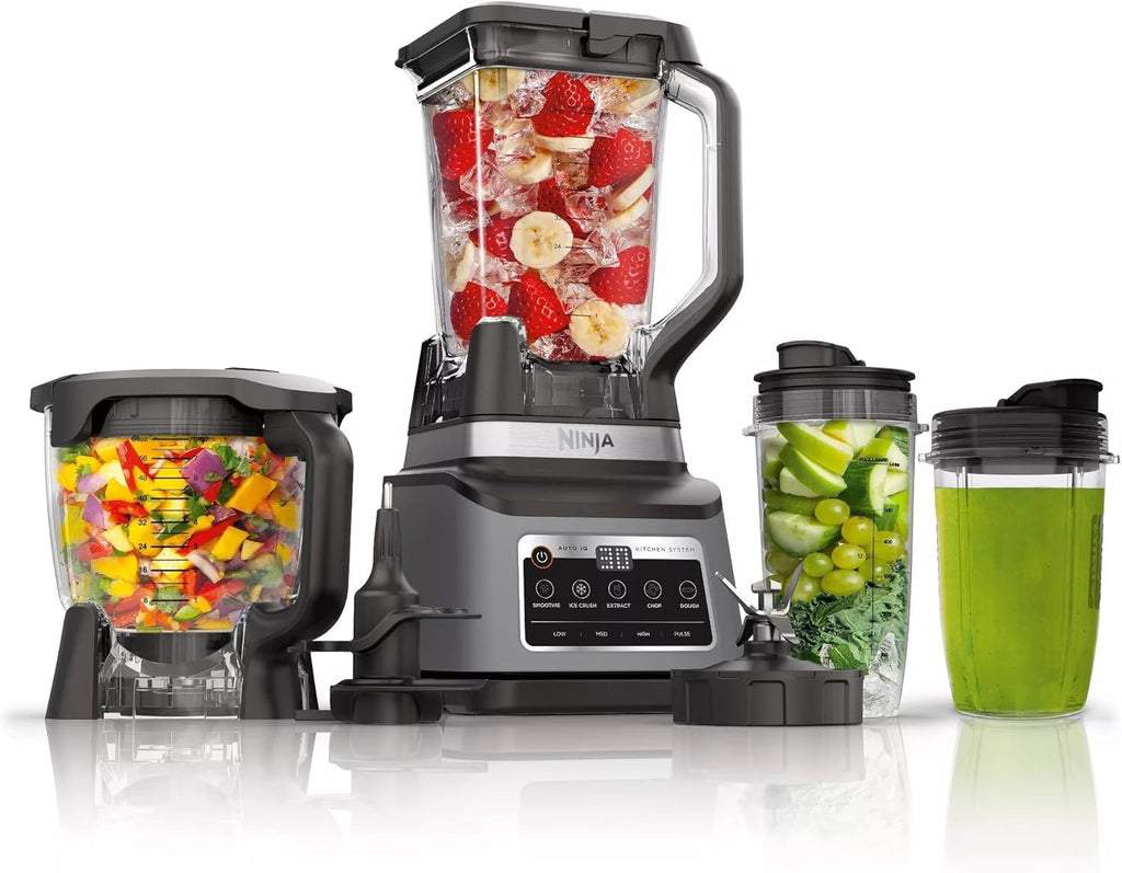 Ninja R-BN803TGT Professional Plus Kitchen Blender System & 8-Cup Food Processor - Auto-iQ, Black