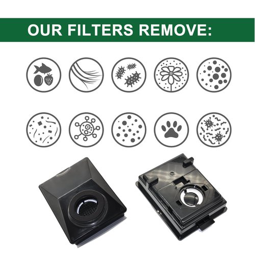 EZ SPARES HEPA Filters Compitable with Rainbow E2 HEPA Style Fits E2-Series,for Part R12179 & R12647B Attachment,Washable and Reusable(2pcs)