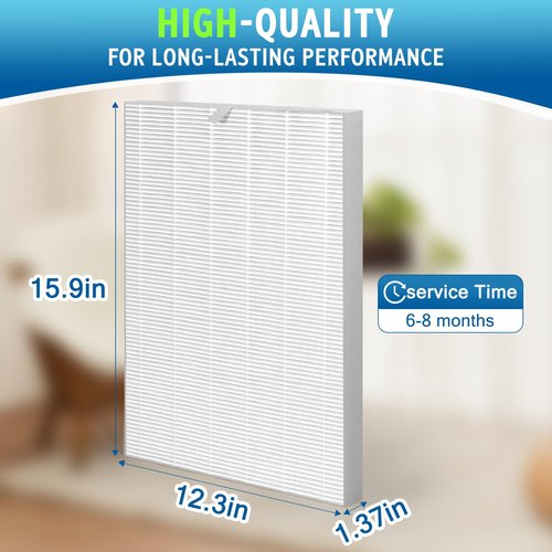4 pack 114190 Replacement Filter B Compatible with Winix Air Purifiers,9500 U300 P300 WAC9000 WAC9500 WAC5000 WAC5000b WAC5300 WAC6300 WAC5500 9500 Air Purifiers filter replacement