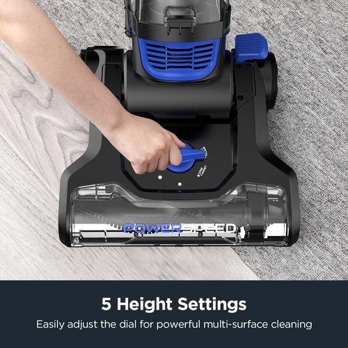 Eureka PowerSpeed Lightweight Upright Vacuum Cleaner - Ideal for Carpet & Hard Floors | Blue & Black