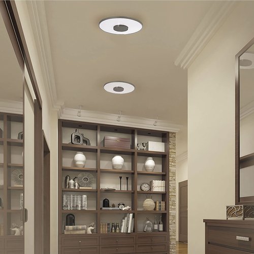 Nuvo 62/1517 Blink Luxe LED, 13" Flush Mount, Round Shape, Polished Nickel