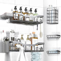 NESOMI Shower Caddy - Adhesive Bathroom Organizer with Rustproof Stainless Steel | 7-Pack, Large Capacity