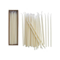Creative Co-Op 36-Piece Unscented Thin Taper Candles in Box, Ivory