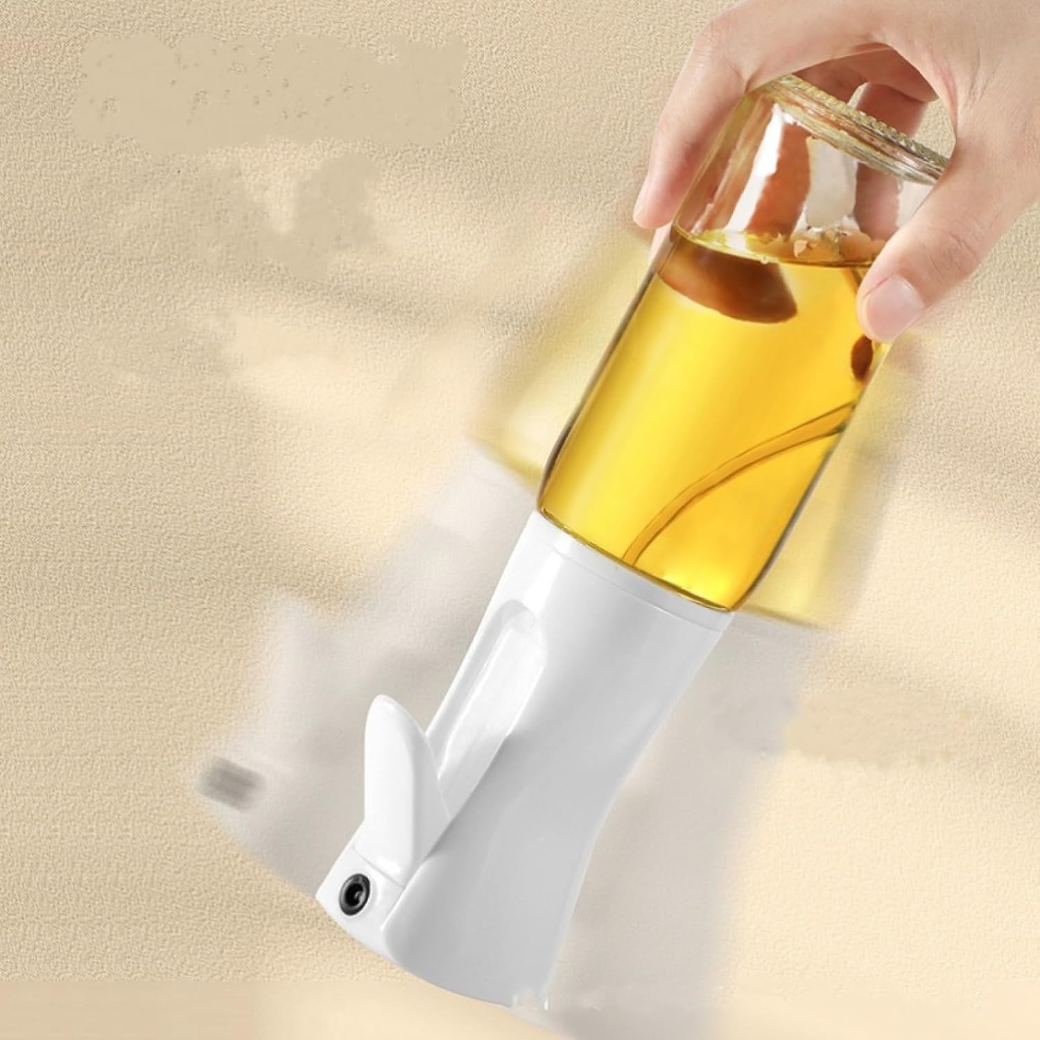 Skiennix Glass Oil Spray Bottle - Kitchen Essential for Easy Atomization | 500ml Capacity