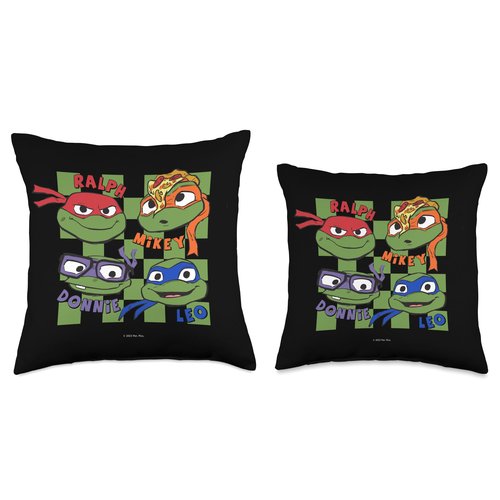 Teenage Mutant Ninja Turtles: Mutant Mayhem Turtle Heads Throw Pillow
