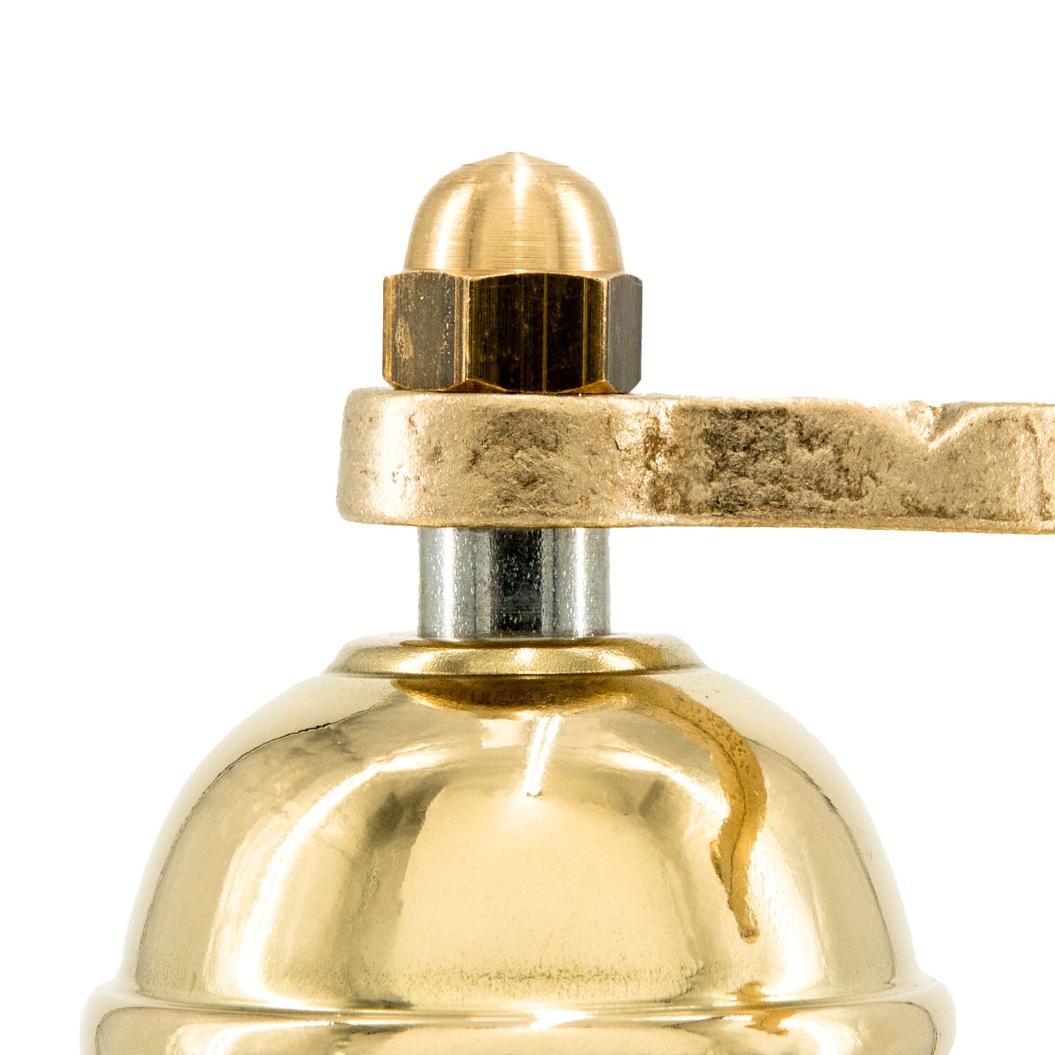 Alexander Home Original Greek Pepper Mill, 8-Inch Brass – European Manual Pepper Grinder Refillable