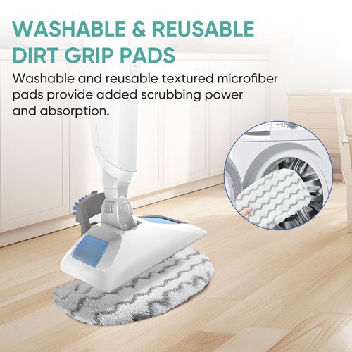 4 Pack 1940 Steam Mop Pads for Bissell PowerFresh Steam Mop 1806 1544 1440 2075A 2685A Series, Model 19402 19404 19408 1940a 1940q 1940t B0006 B0017 Replacement Parts, Microfiber Washable, Reusable