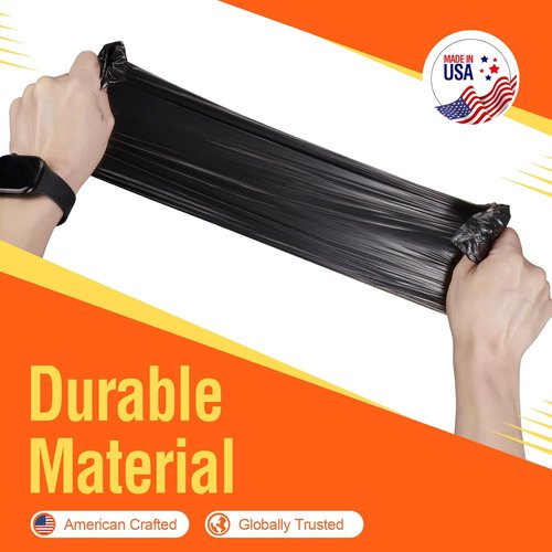 Delxo 30-33 Gallon Trash Bags - Thick, Durable & Puncture-Resistant | 250 Count Black Garbage Bags for Kitchen, Yard & Office