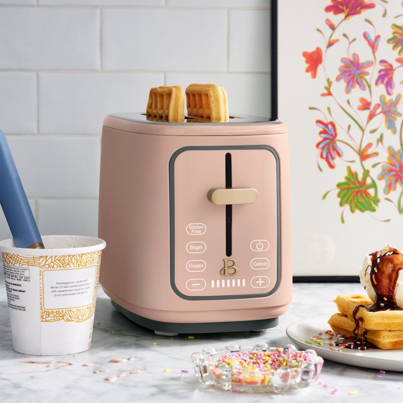 2-Slice Toaster with Touch Display - Rose