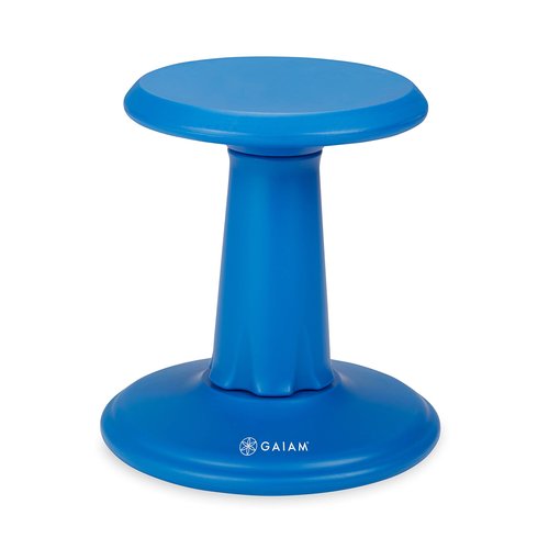 Gaiam Kids Wobble Stool Desk Chair - Alternative Flexible Seating Balance Wiggle Chair | ADHD Sensory Fidget Core Rocker Seat, Elementary School Classroom Furniture for Student, Toddler, Ages 5-8, PP