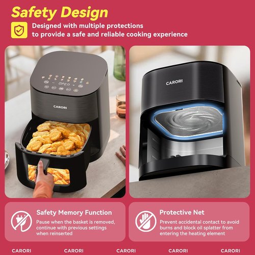Air Fryer 14-in-1 by [Brand Name] - 6Qt Capacity with Viewing Window & Dual Heating | 1700W Nonstick Basket
