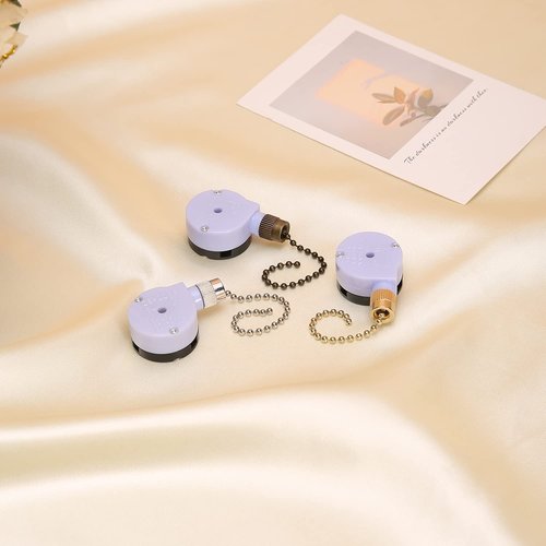 Ceiling Fan Switch Zing Ear ZE-228S 2 Speed 3 Wire Ceiling Fan Pull Chain Switch Speed Control Switch for Ceiling Fans, Wall Lamps, Cabinet Light, 2Pack Brass