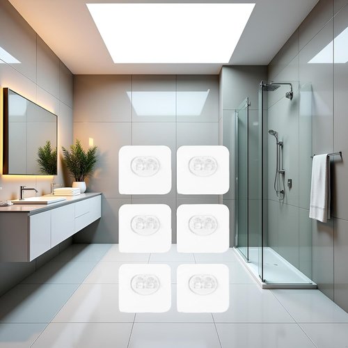 BWESOO Corner Shower Caddy Hooks - 6 Pcs No-Drill Strong Adhesive for Easy Bathroom Storage