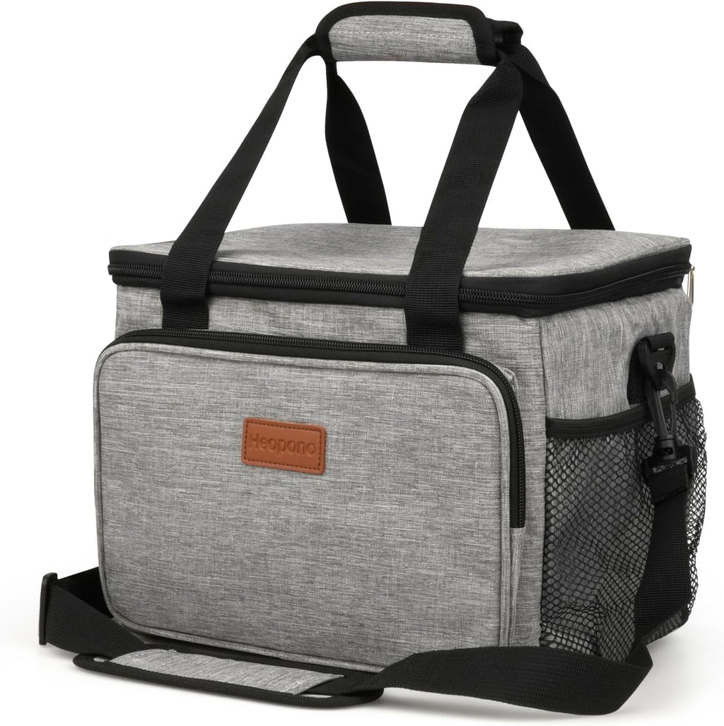 Skiennix Insulated Lunch Box - Leakproof Cooler Bag with Multi Pockets | Adjustable Strap for Work, Beach & Picnic