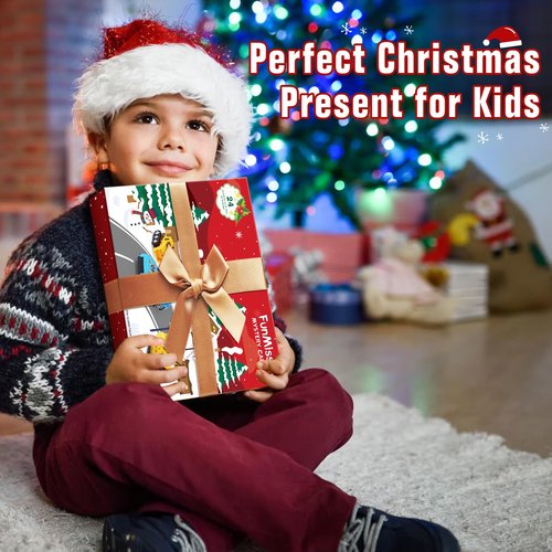 Christmas Advent Calendar 2025, 24 Days Alloy Pull-Back Cars Blind Box, 24 Unique Vehicles for Kids, Boys,Girls & Toddlers as Christmas Countdown Toy Holiday Gift