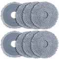 8 Pack Mop Pads for Roborock QV 35A/Qrevo S/Q Revo/Qrevo Pro/Qrevo Plus/Qrevo Master/Qrevo Slim/Qrevo Curv/Qrevo Edge/Saros 10R Robot Vacuum Cleaner, Spin Cleaning Pads Replacement Parts Accessories