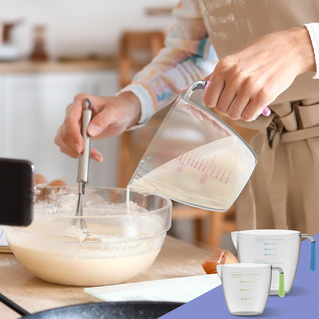 Skiennix Magnetic Measuring Cups & Spoons Set - 5 Stainless Steel Cups & 7 Magnetic Spoons for Accurate Measurements