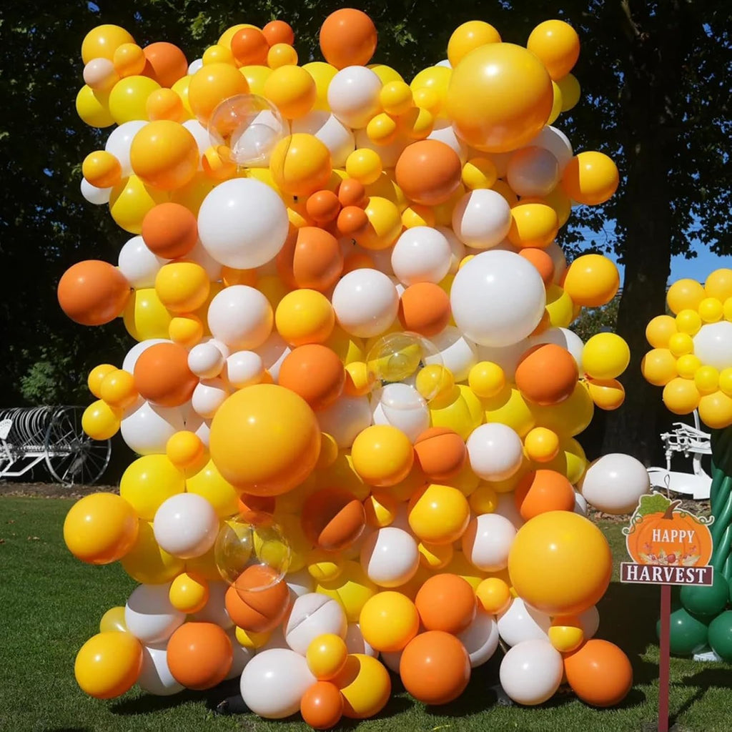 Voircoloria 105pcs Retro Orange Balloons - 12 Inch Party Latex Balloons for Birthdays & Celebrations