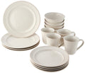 Certified International Orbit 16 pc. Dinnerware Set, Service for 4, Cream