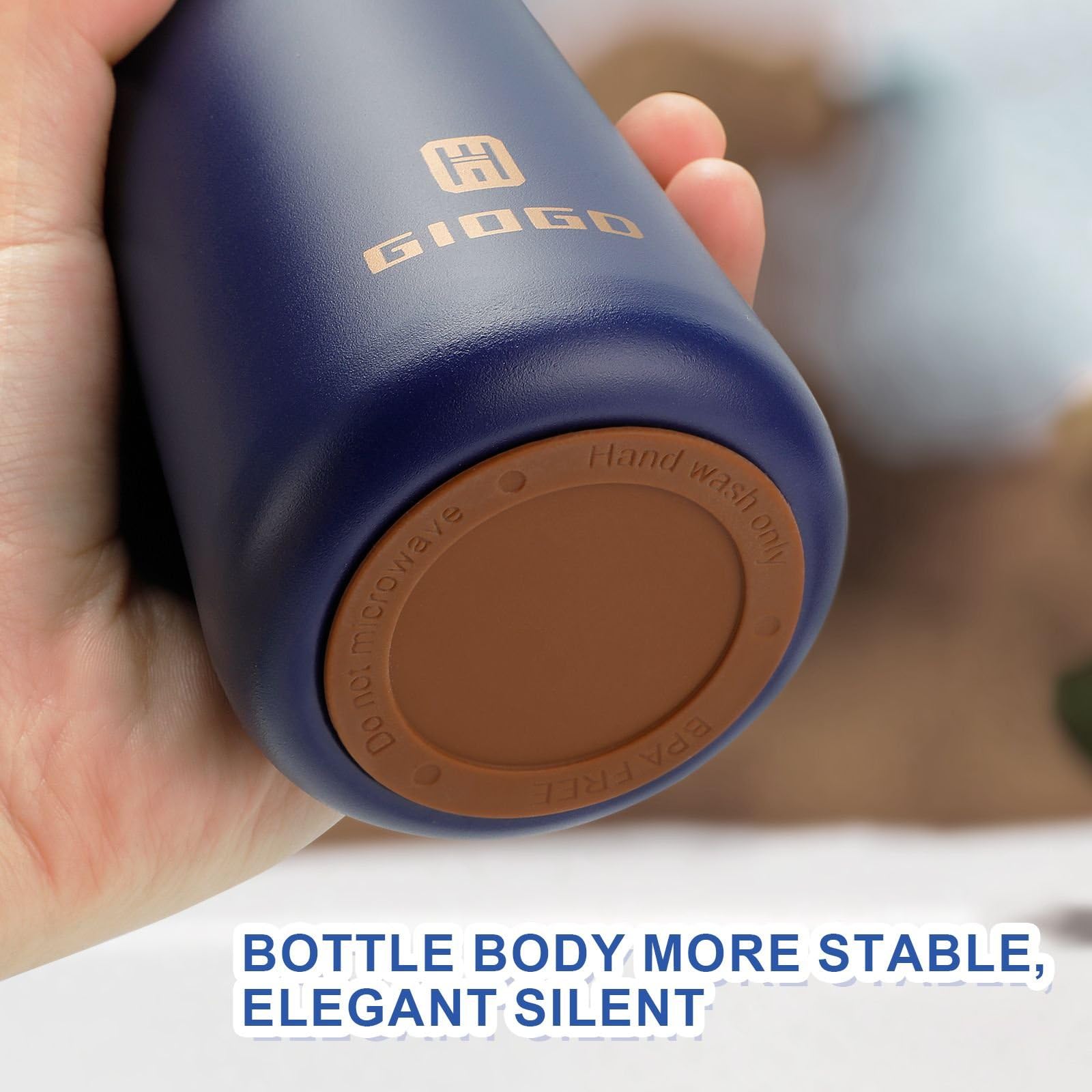 Small Thermo Bottle Slim Mini Vacuum Insulated Water Bottle 180ml/6.1oz Water Flask Stainless Steel Thermal Water Bottles Thermo for Hot and Cold Drinks Perfect for Purse or Kids Lunch Bag(Blue)