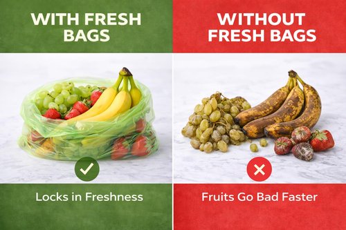 Reusable produce bags to keep Fruit fresh longer reusable,40 Pack(20S,20L) Vegetable bags to keep fresh,Green vegetable refrigerator bags,Green Reusable Salad & Cut Flower Storage Bags,BPA Free
