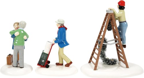 Department 56 Friends and Neighbors Figurine Set - Original Snow Village Accessories, 3.23 Inch, Multicolor