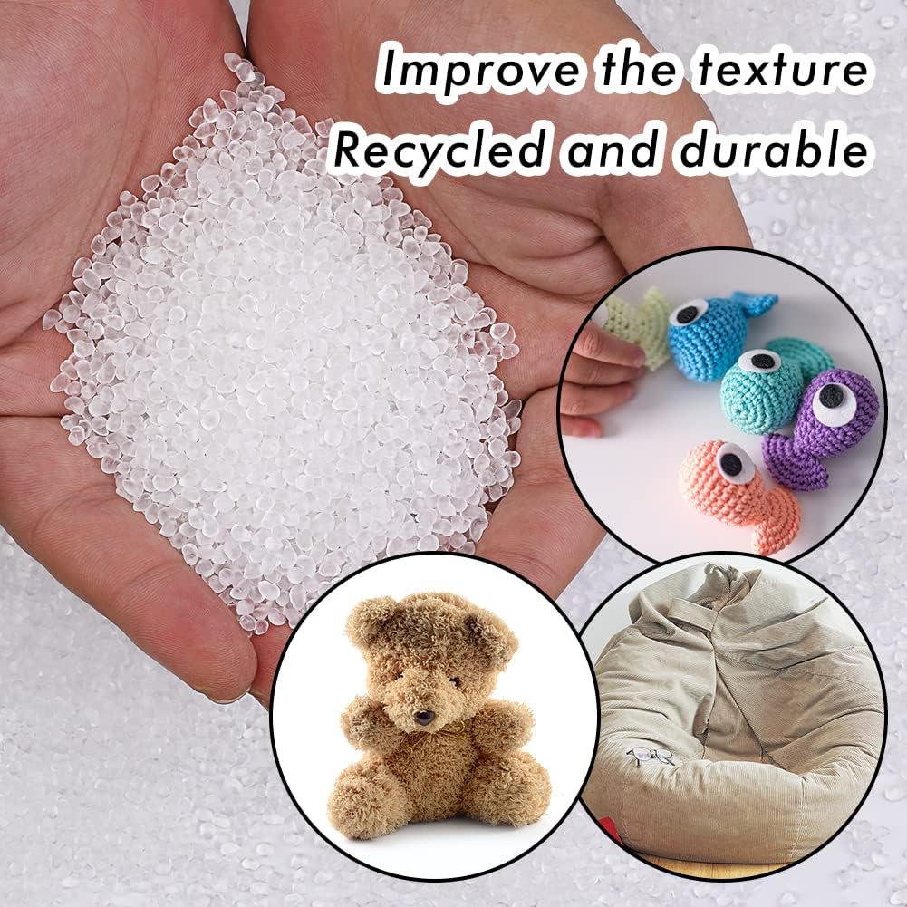Stuffing Beads - 3.5oz Weighted Pellets for Stuffed Animals & Crafts | Heavy Rubber Filler - 100g