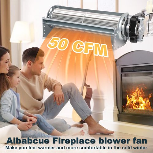 Aibabcue GFB100 Fireplace Blower Fans Kit For Pleasant Hearth Ventless Gas Fireplace VFF-PH20D, VFF-PH20DB, VFF-PH20D-C, VFF-PH32DR, VFF-PH26D Vent-Free Blower Fireplace Fan Replacement