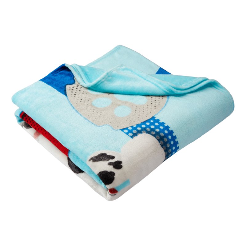 Kids Paw Patrol Plush Fleece Bed Blanket Twin Full Size - Adventure Bay Design