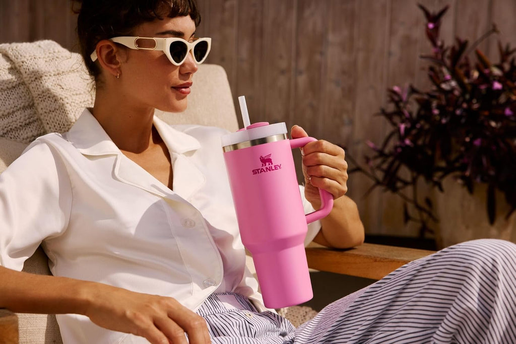 STANLEY Quencher H2.0 Tumbler - 30 oz Insulated Stainless Steel with Handle & Straw | BPA-Free | Purple Dust