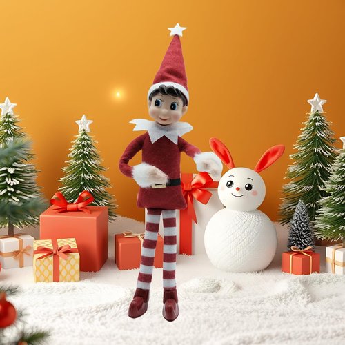 LovelfStory Plush Elf Doll - Perfect Christmas Festival Gift | Adorable Holiday Decoration