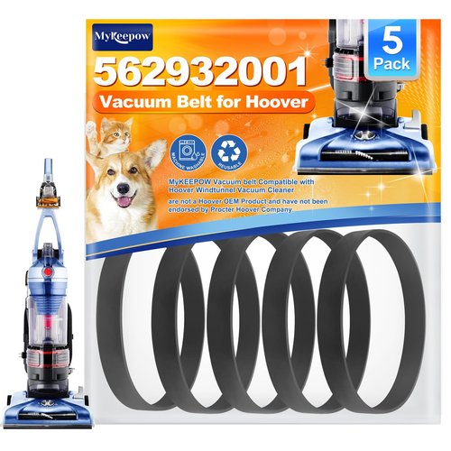 MyKEEPOW 562932001 Vacuum Belt for Hoover Windtunnel Vacuum Cleaner, Part #562932001/38528-033/Ah20080, 5Pack