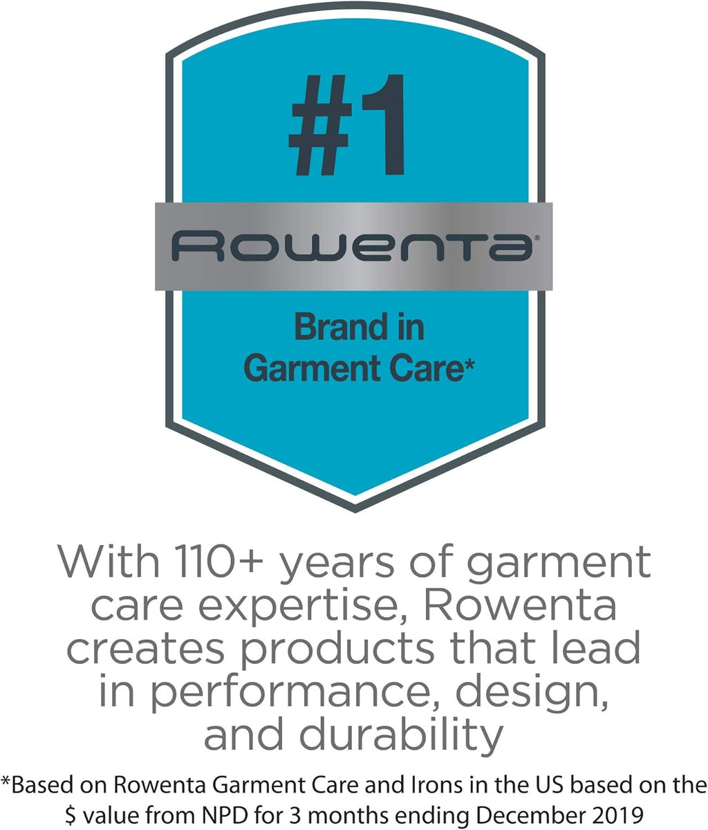 Rowenta Handheld Clothes Steamer - 15-Second Heat-Up, 4 Ounce Capacity, 1150 Watts | Portable Travel Essential, White