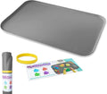 Just Messin’ Silicone Art Mat - Reusable Non-Slip, Heat-Resistant Design | 16"x26", Gray, Perfect for Kids' Crafts