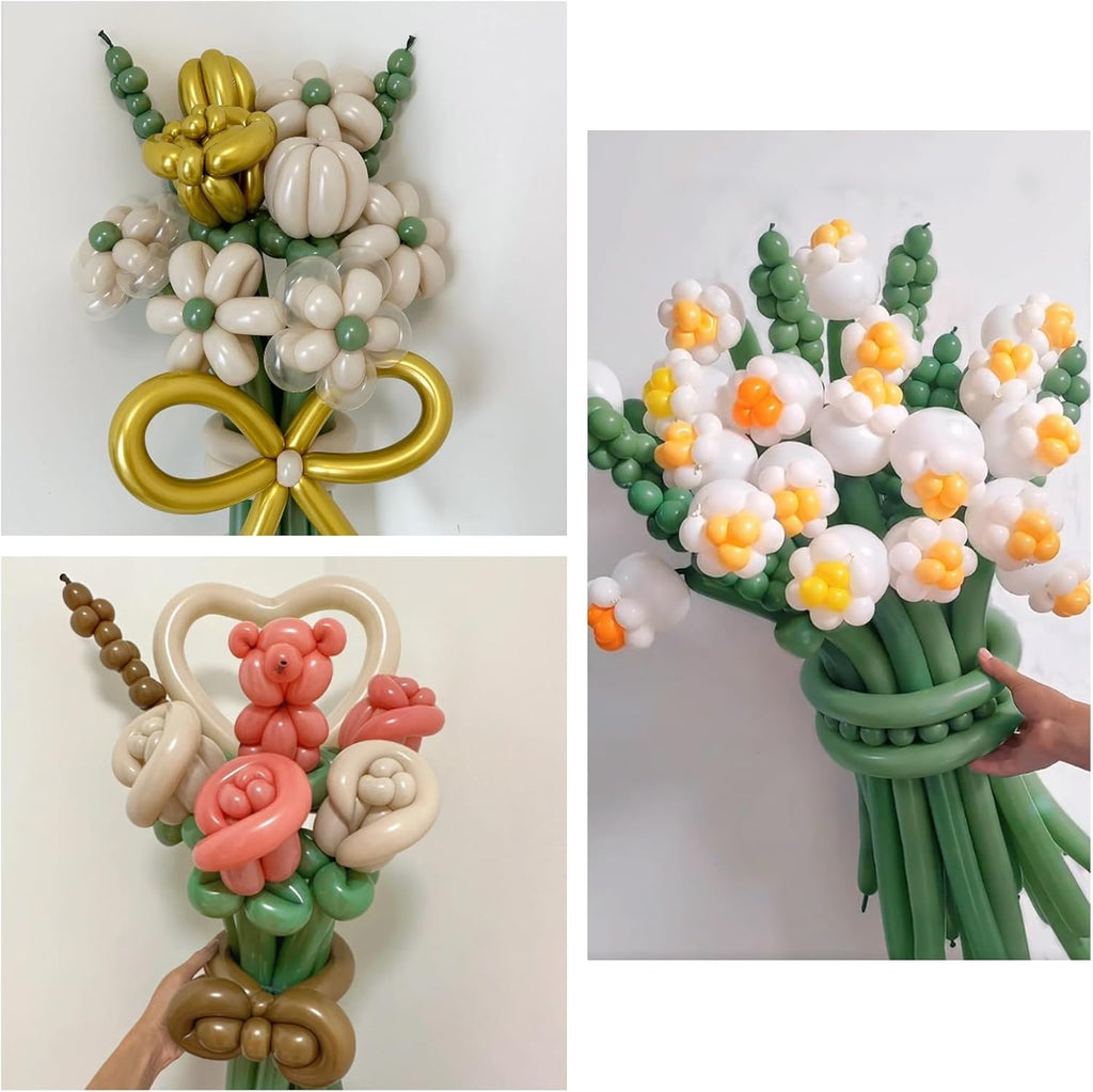 Sage Green 260Q Balloons by [Brand Name] - Thick Latex Twisting Balloons for Animal Models | 100pcs