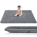 Huloo Play Mat - Non-Toxic 50"×50" Coral Velvet Tummy Time Mat | 1.3" Thick, Soft & Safe for Infants
