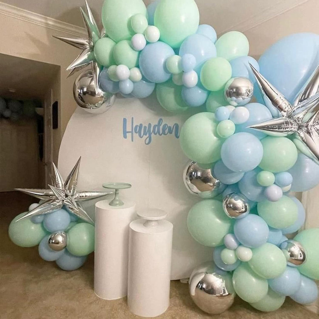 Voircoloria 105pcs Mint Green Balloons - 12-Inch Latex Party Balloons for Birthdays & Celebrations