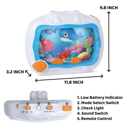 Baby Sleep Soother Musical Toy, Sound Machine with Light & Soothing Sounds, Infant Crib Mobile Hanging & Car Travel Toy, Sensory Dream Soother for Newborns 0-3 Years