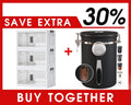 OlarHike 144QT Lockable Storage Bin - Versatile Organization Solution | Includes 22oz Black Coffee Canister