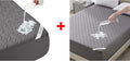 Skiennix Waterproof Mattress Protector - Noiseless Queen Size Pad with Deep Pocket | Soft, Breathable & Washable (Gray)
