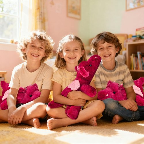 Gisqis 4Pounds Red Dragon Plush 23.6" Weighted Dragon Stuffed Animals Soft Giant Stuffed Dragon Weighted Dragon Stuffy Plushies Body Pillow Easter Birthday Gifts for Kids