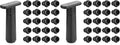 WOTOR Wine Saver Vacuum Pump with 20 Stoppers, Wine Stopper & Preserver, Reusable Bottle Sealer Keeps Fresh, Ideal Accessories Gift (Flat Handle) (Pack of 2)