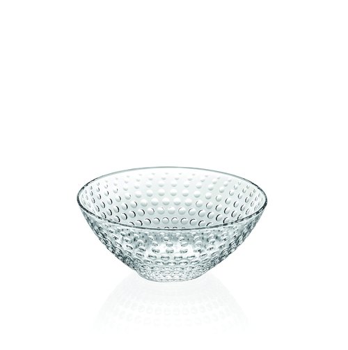 Barski Glass Bowl - For Dessert - Salad - Pasta - Fruit - Nuts - Chocolate - Set of 4 Bowls - Designed - 6.25" Diameter - Made in Europe