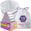 Febreze Lavender Scented Trash Bags - 4 Gallon Drawstring | 170 Count Odor-Resistant Liners for Home
