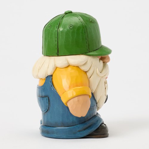 Enesco John Deere by Jim Shore Gnome Holding a Miniature Tractor Figurine, 4.13 Inch, Multicolor