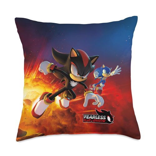 Sonic The Hedgehog, Fearless: Year of Shadow Key Art Throw Pillow