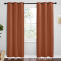 NICETOWN Blackout Curtains - Thermal Insulated Privacy Drapes, Burnt Orange, 42 x 78 Inches, 1 Pair